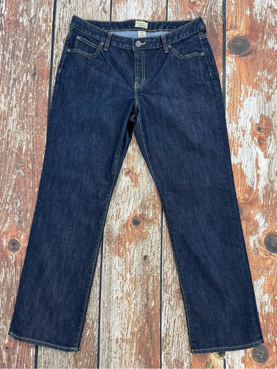 GAP Denim - 1969 GAP Women’s Curvy Straight  Blue Denim Jeans, Dark Wash Size 14/32A